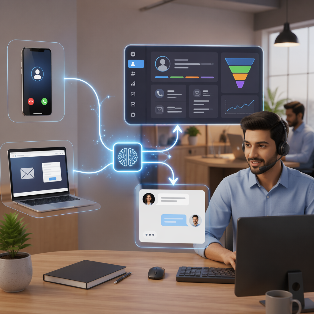 AI CRM Workflows for Indian SMEs: Automatically Converting Missed Calls and Website Leads into Sales Conversations