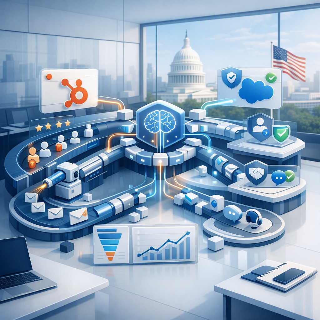 AI CRM Workflow Automation for US Mid-Market RevOps Teams: Replace Manual HubSpot and Salesforce Handoffs Without Breaking CAN-SPAM or TCPA (United States)
