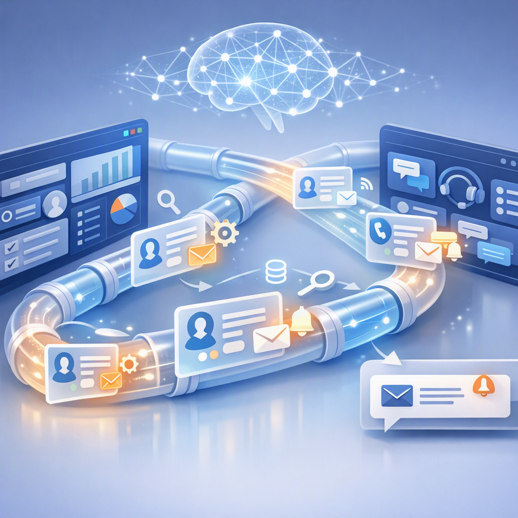 Cover image: AI Workflow Automation for CRM Handoffs: How to Route, Enrich, and Follow Up Without Losing Leads