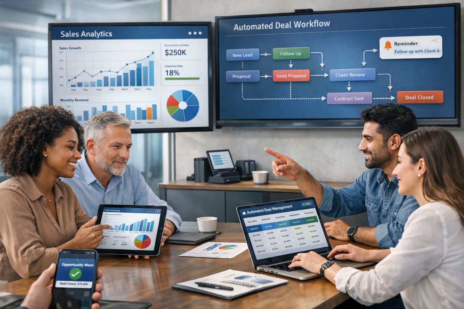 Leverage HelloGrowthCRM's Automated Deal Management Features for Seamless Sales Workflows
