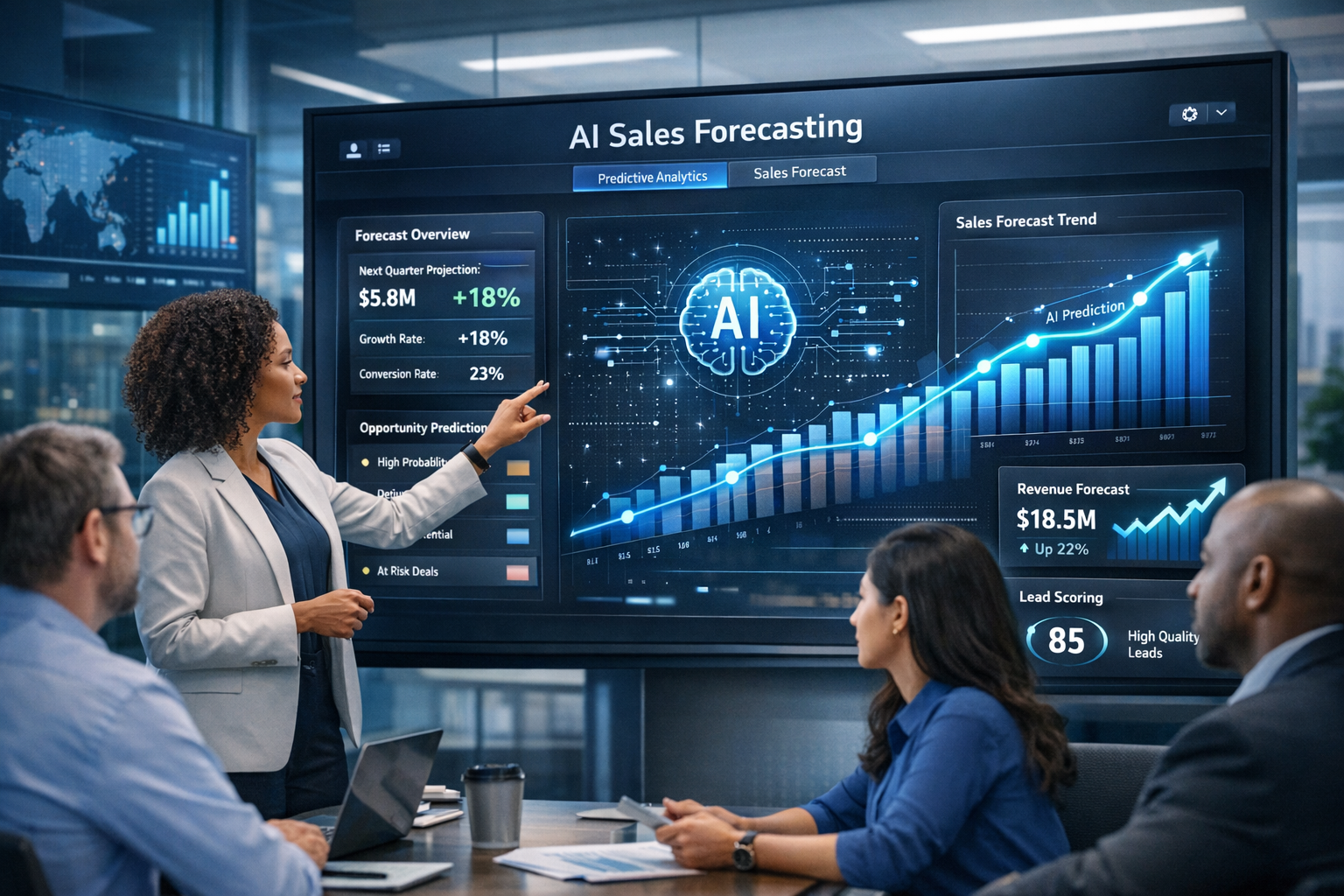 Enhancing B2B Sales Forecasting with AI-Powered CRM Tools