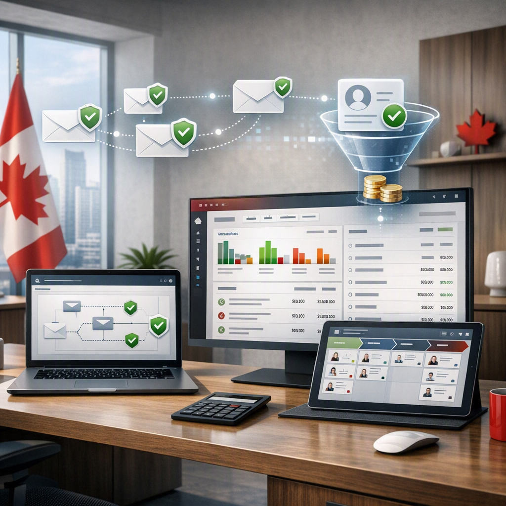 CASL-Compliant AI Follow-Up Workflows for Canadian SMBs Using QuickBooks Online and HelloGrowthCRM (Canada)