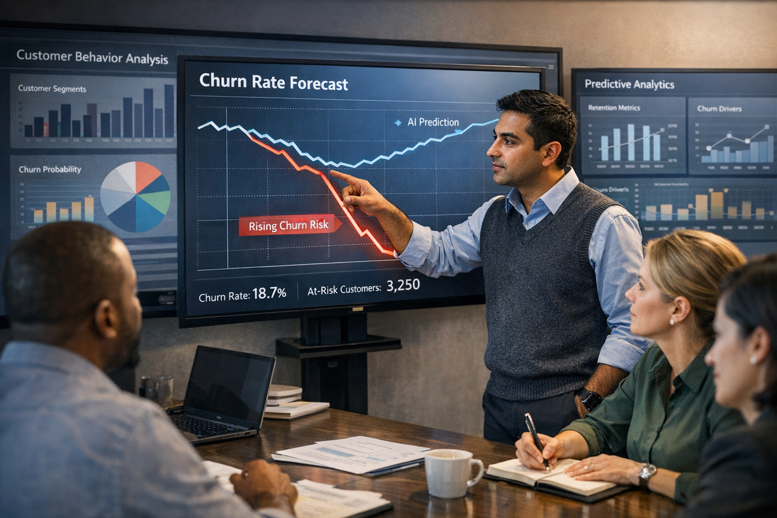 Churn Prediction and Customer Retention with AI