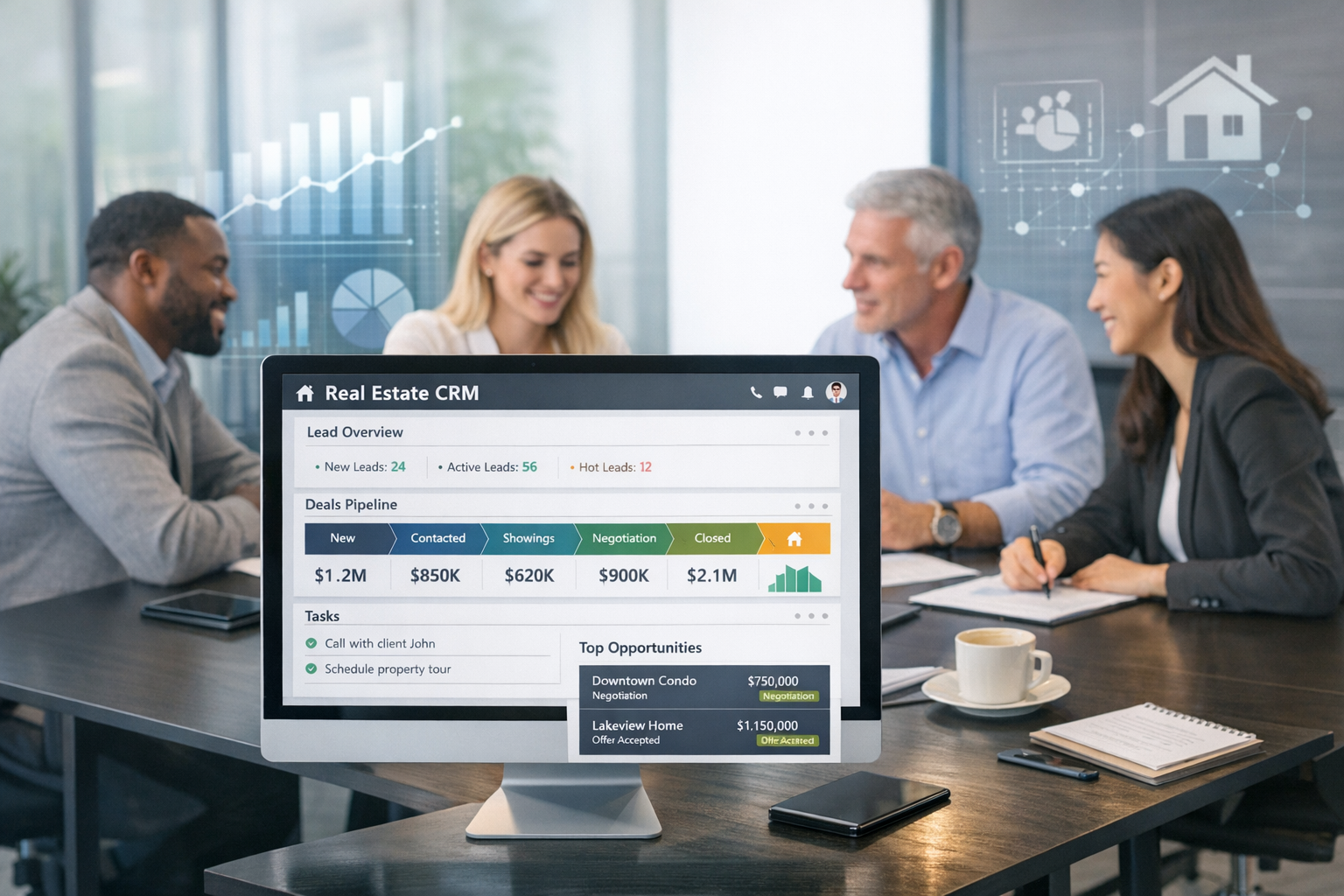 CRM for Real Estate Agents: Smart Lead Tracking & Deal Management