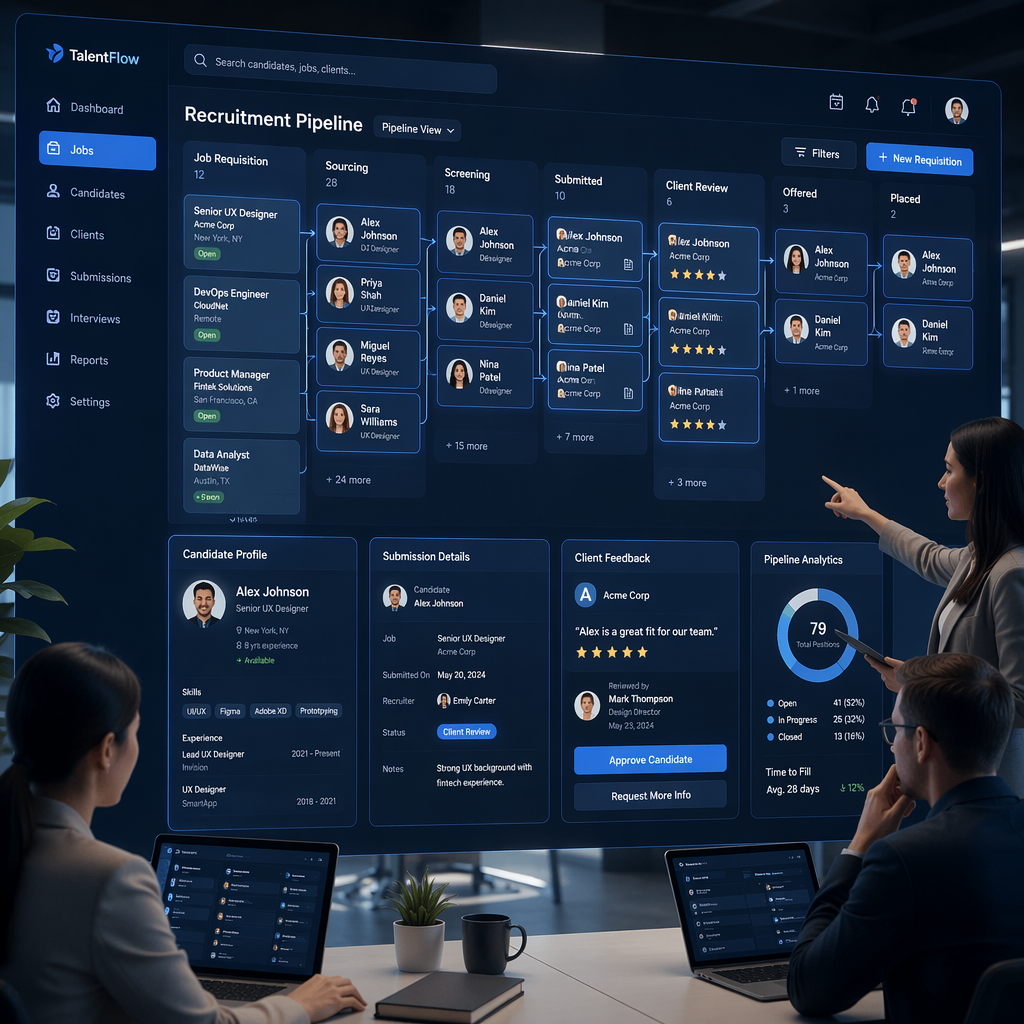CRM for Recruitment Agencies: Managing Job Requisitions, Candidate Submissions, and Client Follow‑Ups in One Pipeline