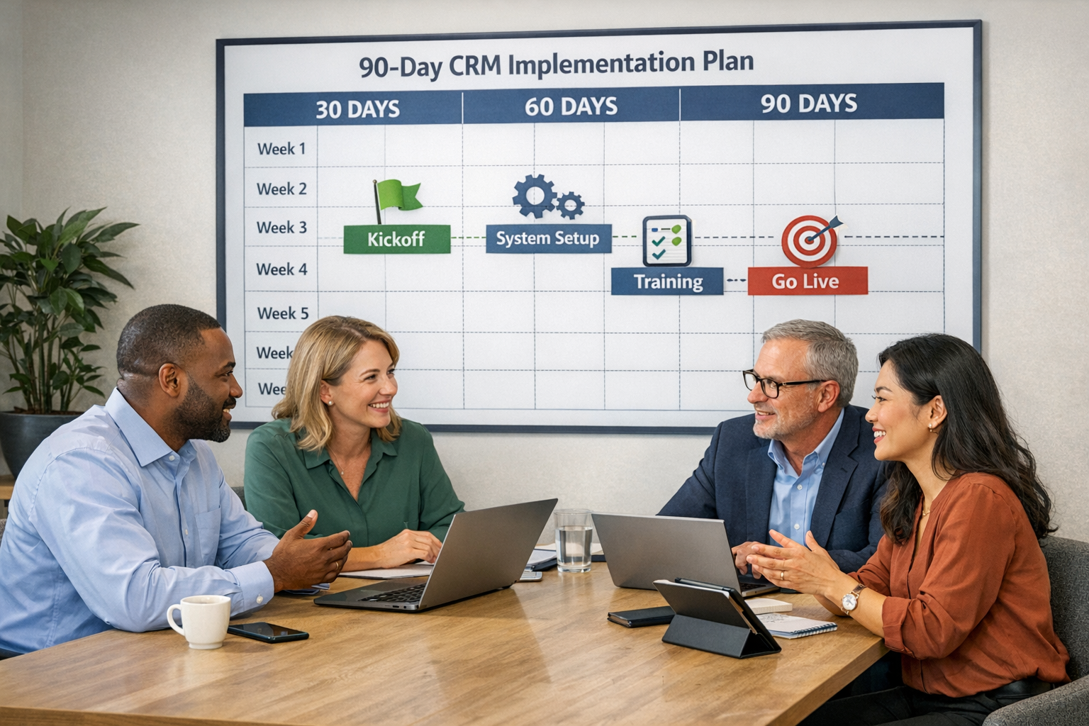 Cover image: CRM Implementation Timeline: A 90-Day Guide for Small Busine