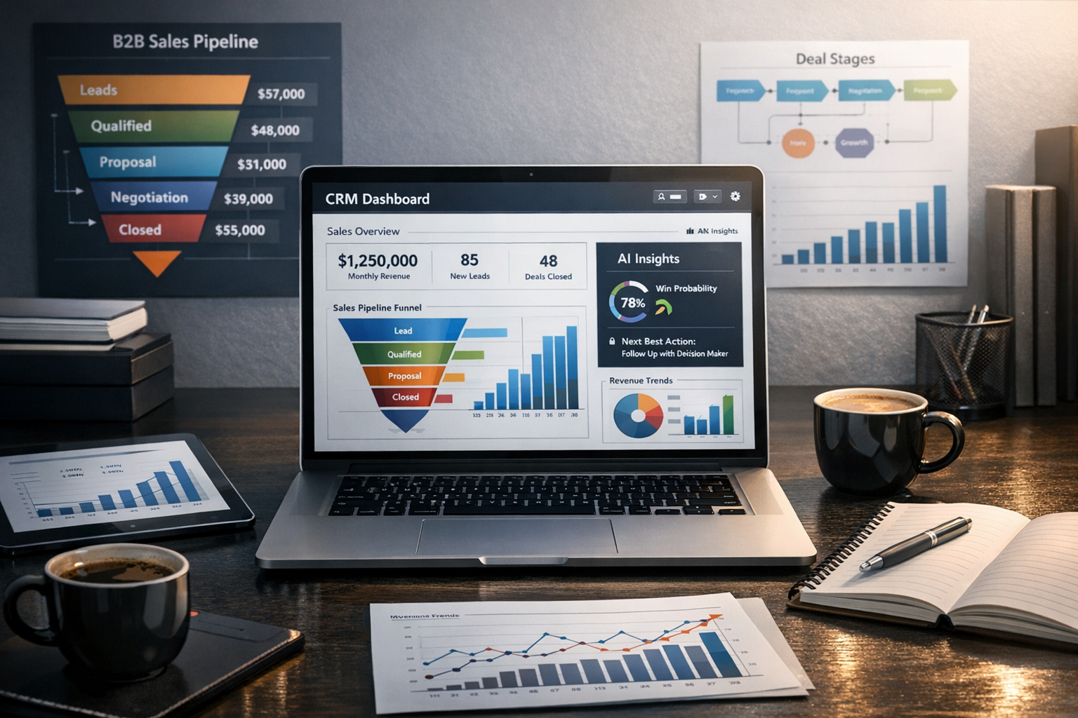 How to Enhance Your B2B Sales Pipeline with HelloGrowthCRM's AI-Driven Insights