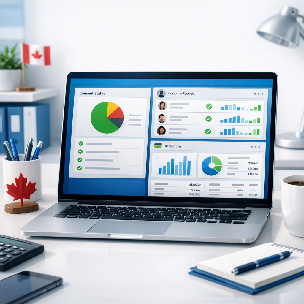 HelloGrowthCRM CASL Consent Tracker Template for Canadian SMBs Using QuickBooks Online (Canada)