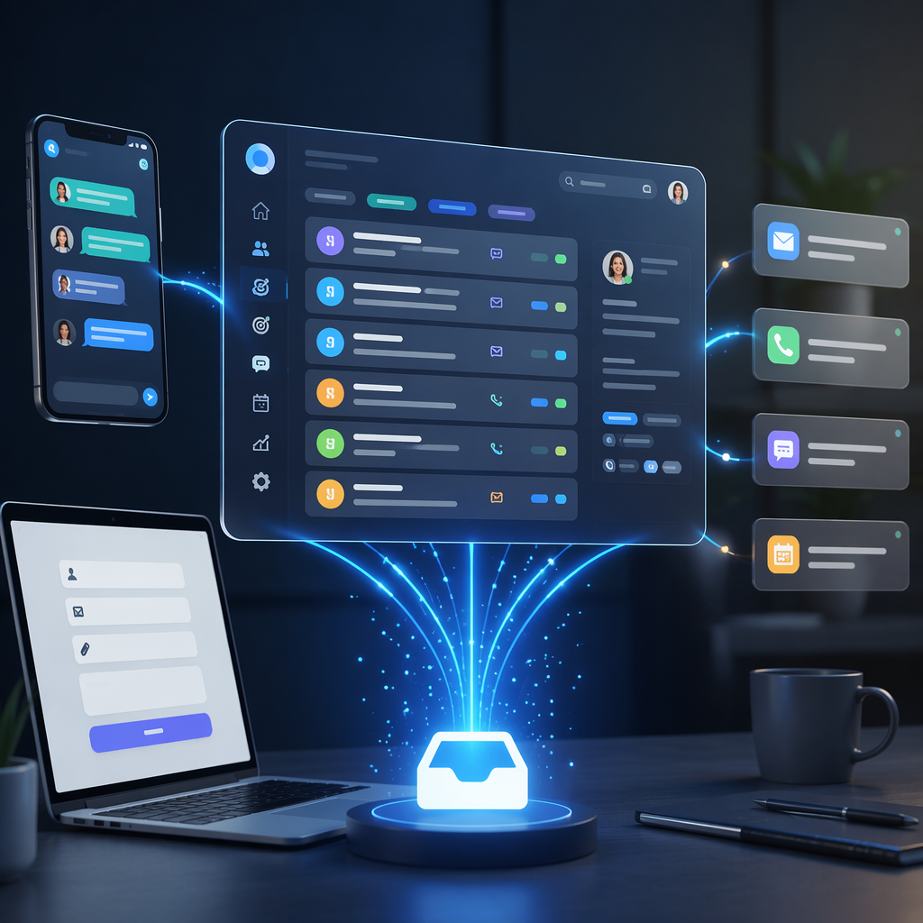 HelloGrowthCRM Unified Lead Inbox: Capture WhatsApp, Website, and Form Leads in One View