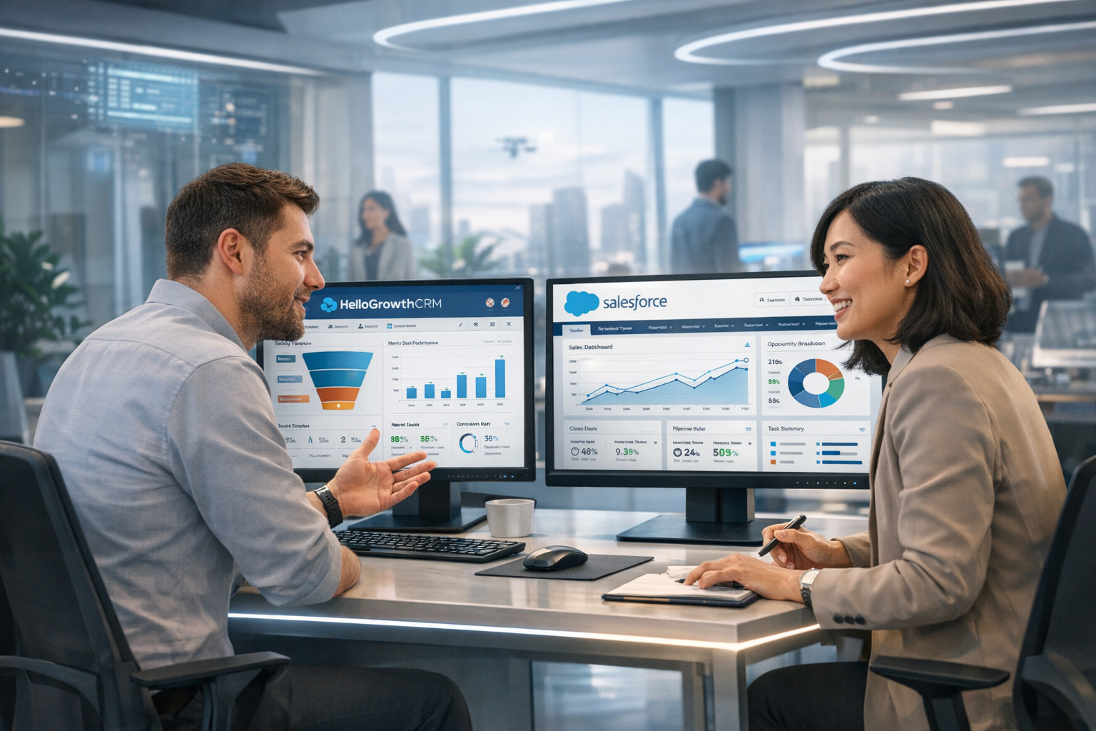 HelloGrowthCRM vs Salesforce: Best CRM Choice for SMBs in 2026