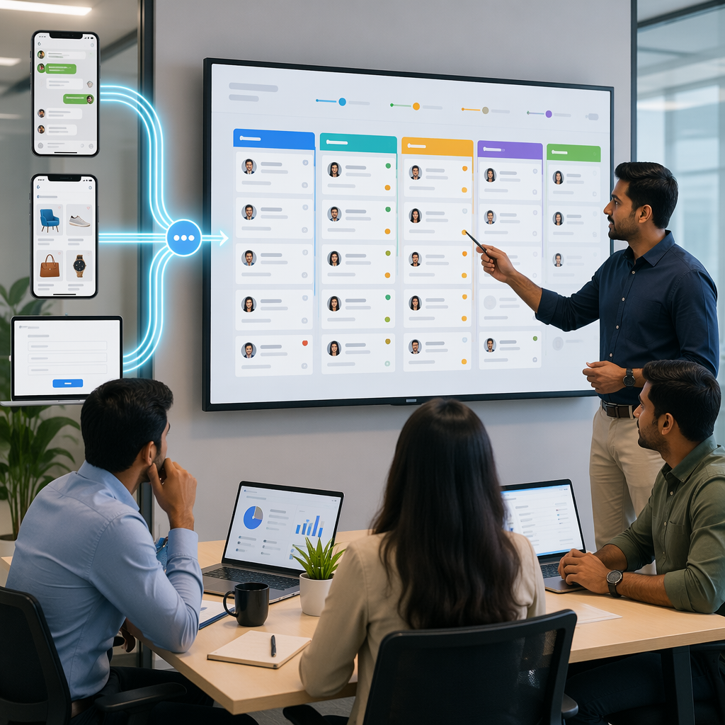 WhatsApp, IndiaMART, and Website Leads in One Pipeline: How Indian Sales Teams Use HelloGrowthCRM to Track and Convert Enquiries