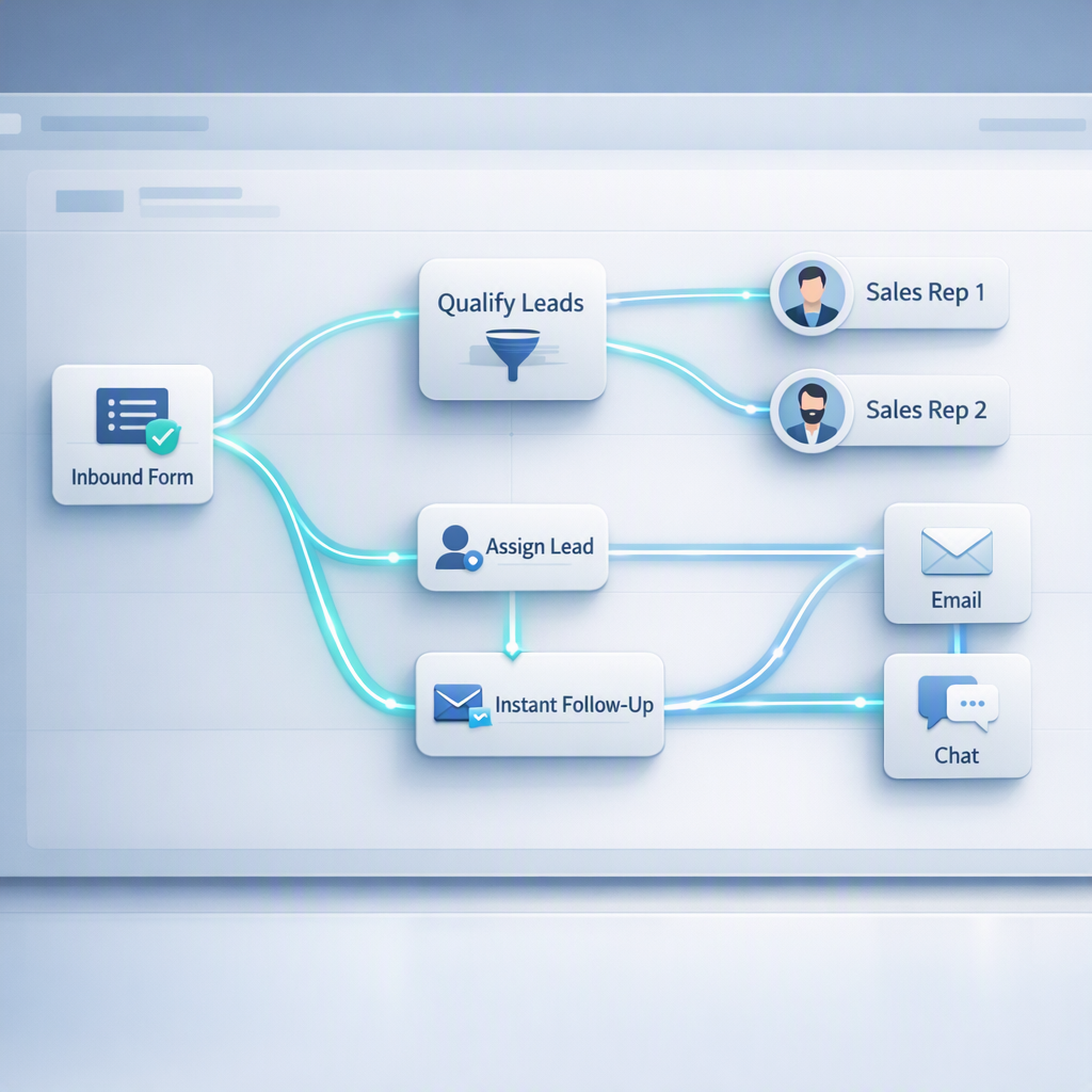 HelloGrowthCRM Workflow Builder Templates for Demo Request Routing and Instant Follow-Up