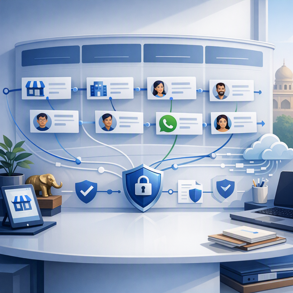 HelloGrowthCRM Workflow Template: IndiaMART, JustDial and WhatsApp Leads into One DPDPA-Ready Pipeline for Indian SMEs (India)