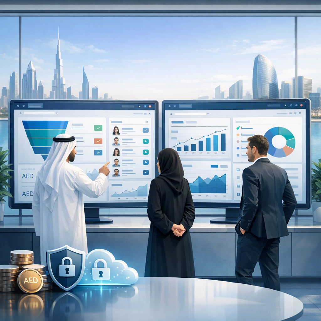 HubSpot vs Zoho CRM for UAE B2B Teams: PDPL, DIFC/ADGM, AED Cost, and Arabic Outreach Compared