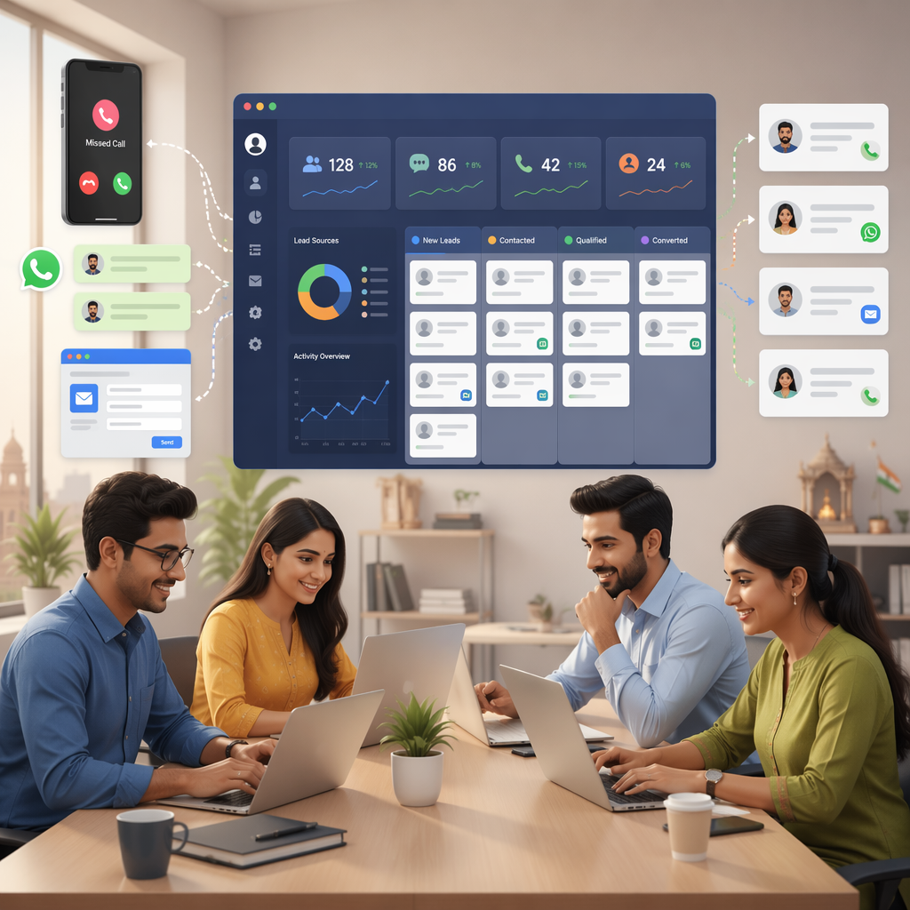 Cover image: Missed Call to Qualified Lead: How Indian Sales Teams Capture Website, WhatsApp, and Missed-Call Enquiries in HelloGrowthCRM