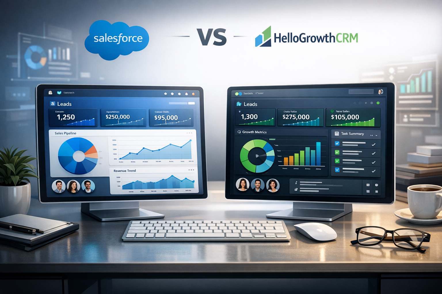 Salesforce vs. HelloGrowthCRM: Which CRM is Right for Your Business?