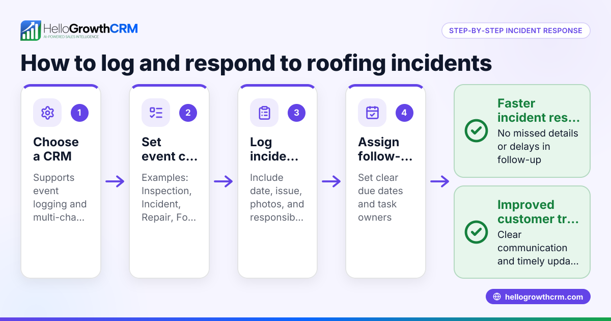CRM Event Logging and Incident Response for Roofing Systems