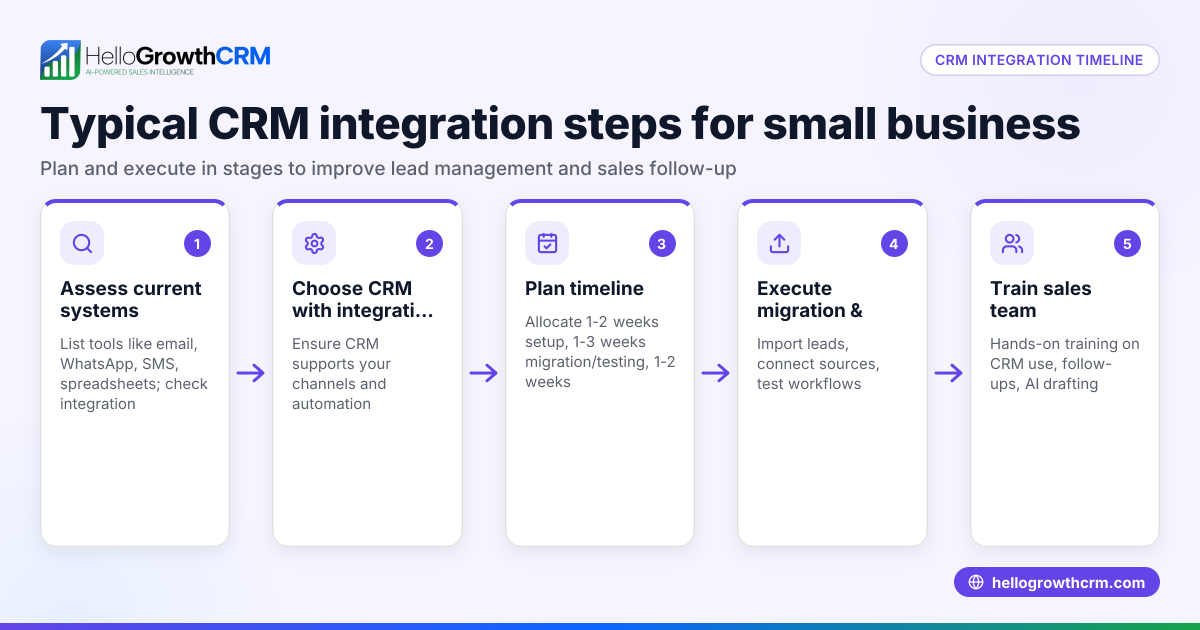Typical CRM Integration Timeline for Small Business