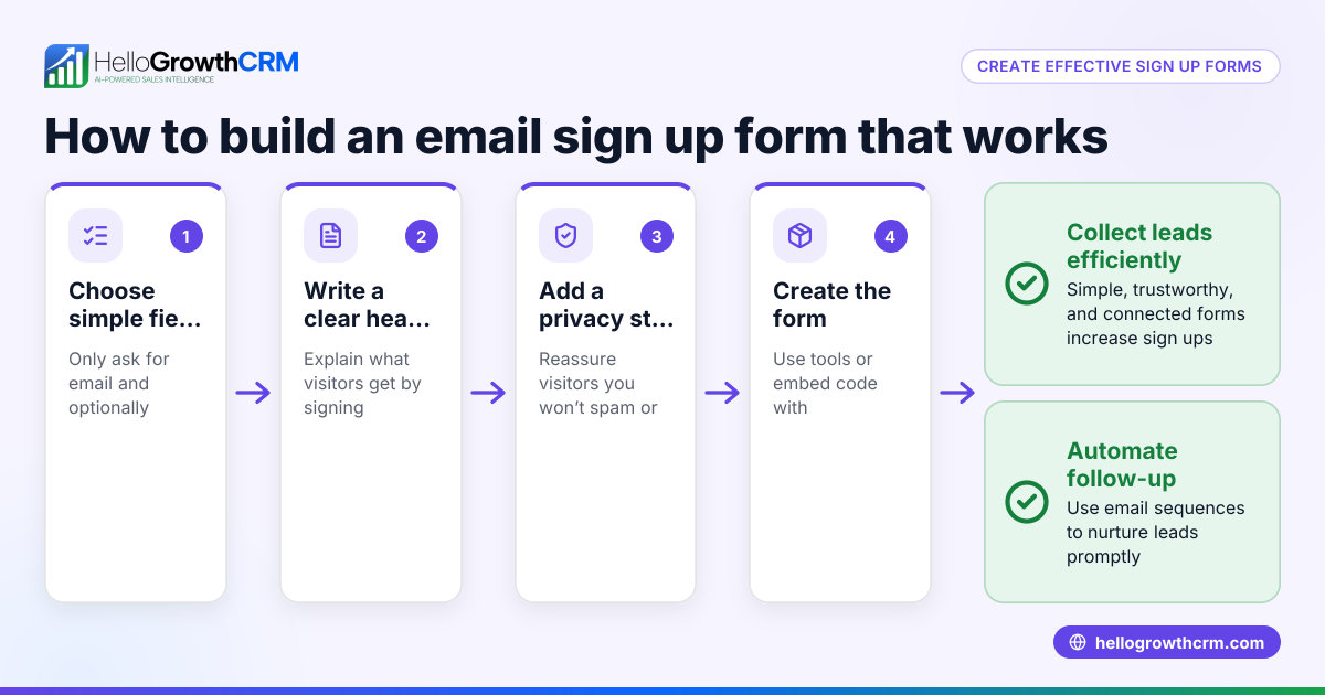 How to Create and Use an Email Sign Up Form for Your Small Business