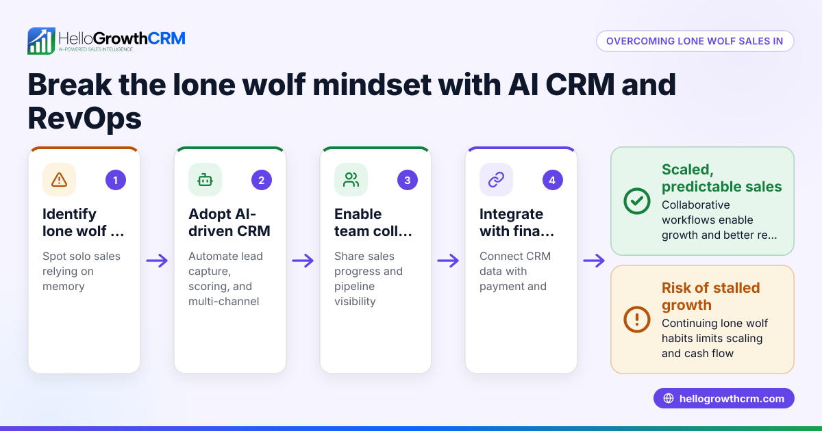 How Delaware Small-Business Owners Can Overcome the Lone Wolf Salesperson Mindset with AI-Driven CRM and Managed RevOps
